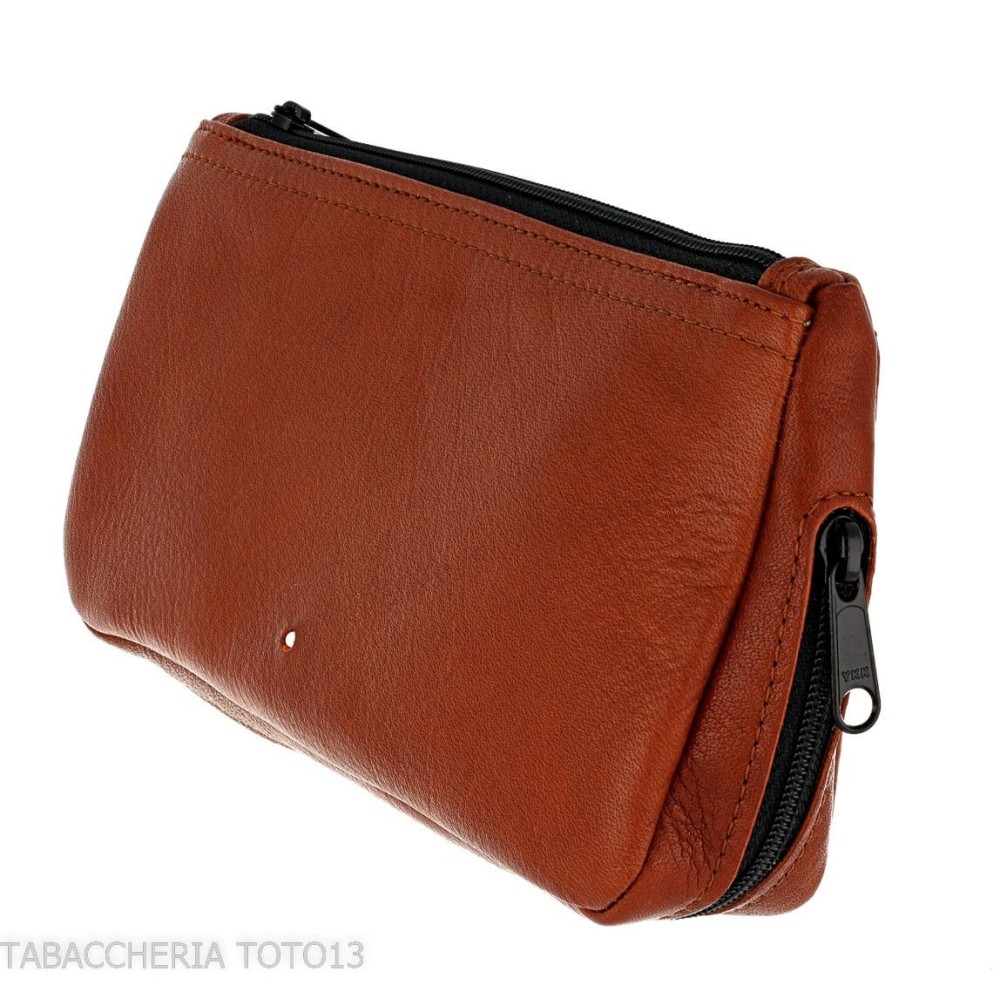 Dunhill - The White Spot Compendium bolsa para 2 pipas y tabaco color terracota - Accesorios para pipas de tabaco