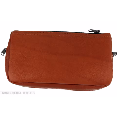 Dunhill - The White Spot Compendium borsa per 2 pipe e tabacco colore terracotta - Accessori Per Pipe