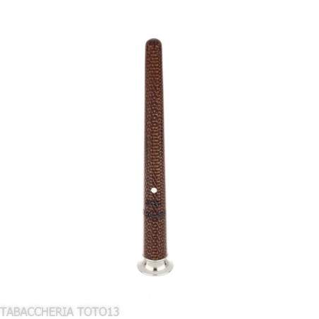 Dunhill - The White Spot Gadget Junior Tamper aus Braun und Palladium - Zubehör für Tabakpfeifen