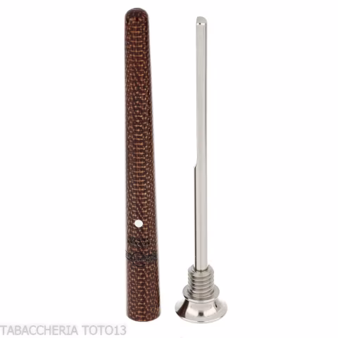 Dunhill - The White Spot Gadget Junior tamper marrone e palladio - Accessori Per Pipe