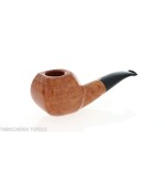 Pipe en forme de panneau semi-courbé Amorelli en bruyère naturelle claire - Pipe Pour le Tabac - Racine naturelle