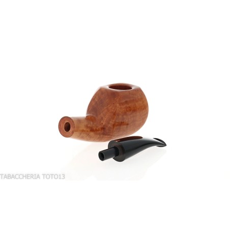 Pipe en forme de panneau semi-courbé Amorelli en bruyère naturelle claire - Pipe Pour le Tabac - Racine naturelle