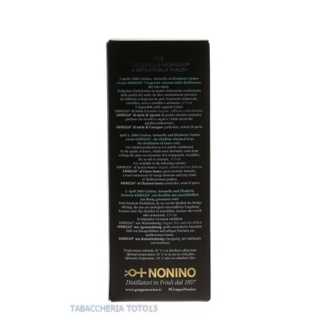 Gioiello Nonino Akazienhonigbrand Vol.37% Cl.50 - Destilliert