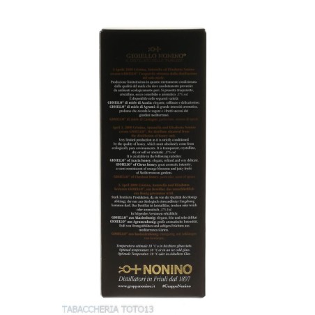 Gioiello Nonino Kastanienhonigbrand Vol.37% Cl.50 - Destilliert
