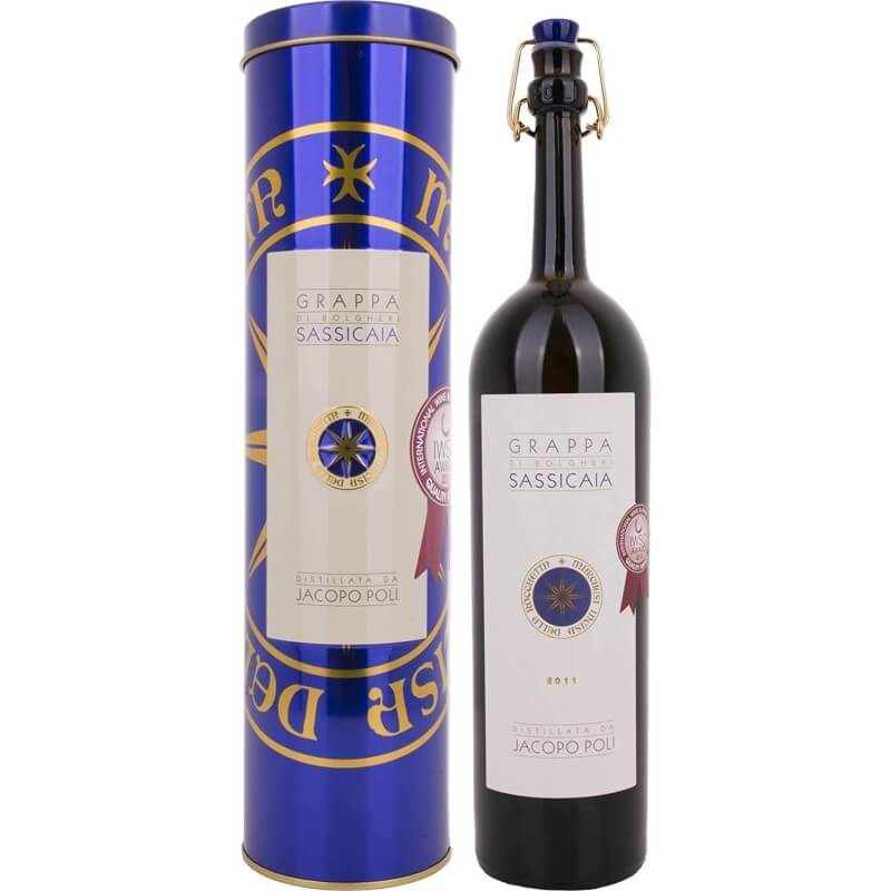 Grappa Poli Elevata in Barili Di Sassicaia Vol.40% Cl.50 Poli Distilleria Grappe Grappe