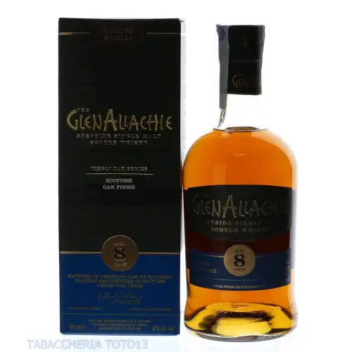 GlenAllachie 8 Y.o. Virgin Scottish Oak finish Vol.48% Cl.70 - Licores