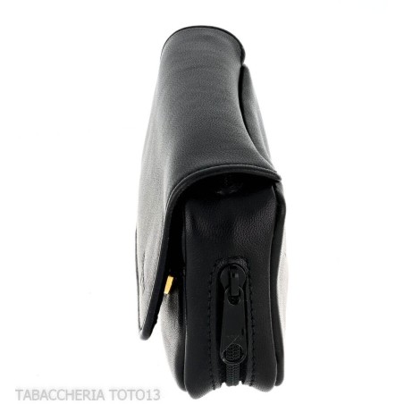 Dunhill - The White Spot Companion schwarze Ledertasche für 1 Pfeife und Tabak - Zubehör für Tabakpfeifen