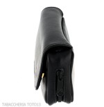 Dunhill - The White Spot Companion schwarze Ledertasche für 1 Pfeife und Tabak - Zubehör für Tabakpfeifen