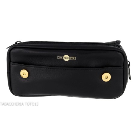 Dunhill - The White Spot Companion schwarze Ledertasche für 1 Pfeife und Tabak - Zubehör für Tabakpfeifen
