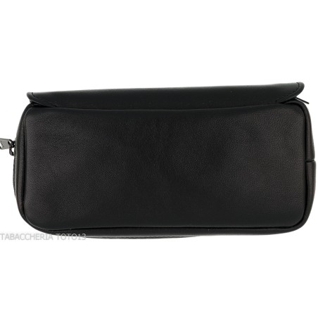 Dunhill - The White Spot Companion schwarze Ledertasche für 1 Pfeife und Tabak - Zubehör für Tabakpfeifen