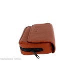 Dunhill - The White Spot Companion terracotta colored leather bag for 1 pipe and tobacco - Accessories for tobacco pipes - Le