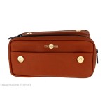 Dunhill - The White Spot Companion terracotta colored leather bag for 1 pipe and tobacco - Accessories for tobacco pipes - Le
