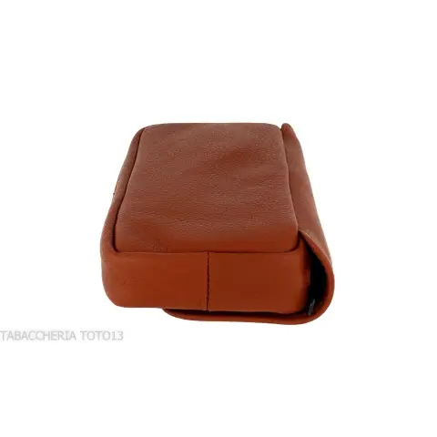 Dunhill - The White Spot Companion sac en cuir couleur terre cuite pour 1 pipe et tabac - Accessoires pour pipes - Cuir