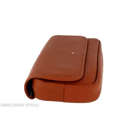 Dunhill - The White Spot Companion sac en cuir couleur terre cuite pour 1 pipe et tabac - Accessoires pour pipes - Cuir