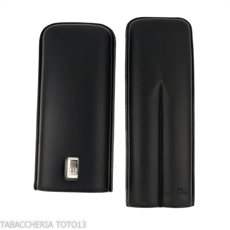 Dunhill - Étui à cigares noir extra The White Spot Classic 2 Corona - Accessoires Cigare - Cuir