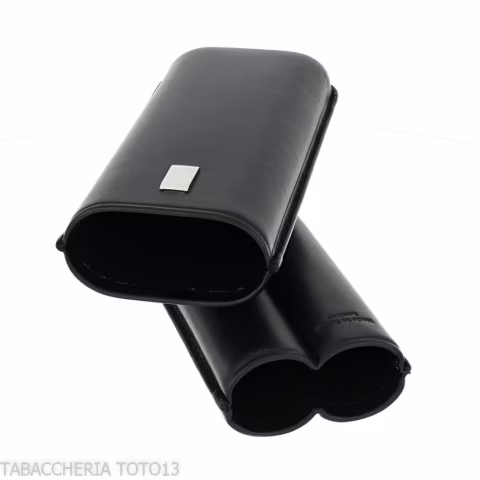 Dunhill - The White Spot Classic 2 Corona Extra Black Cigar Case - Accessories Cigar - Leather