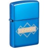 Mirror blue zippo with logo Zippo Lighters Zippo