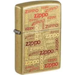 Zippo Logo Design on Polished Brass Zippo Lighters Zippo