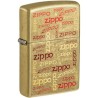 Conception de logo Zippo sur laiton poli Zippo Briquets Zippo