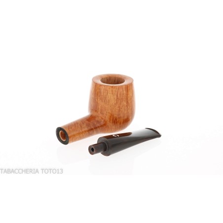 Pipe droite en forme de pot Il Ceppo en bruyère polie grade 4 - Pipe Pour le Tabac - Racine naturelle