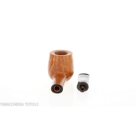 Pipe droite en forme de pot Il Ceppo en bruyère polie grade 4 - Pipe Pour le Tabac - Racine naturelle