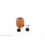Pipe droite en forme de pot Il Ceppo en bruyère polie grade 4 - Pipe Pour le Tabac - Racine naturelle