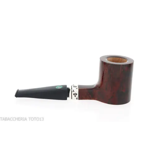 L'anatra pipe en forme de Poker des as en bruyère foncée brillante - Pipe Pour le Tabac - Racine naturelle