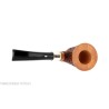 Pipe duck shape cherrywood rusticated briar finish with silver ferrule L'anatra pipe L'Anatra