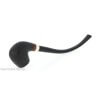 Aldo Velani churchwarden billiard in radica sabbiata nera molto curva - Aldo Velani pipe
