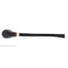 Aldo Velani churchwarden billiard in radica sabbiata nera molto curva - Aldo Velani pipe