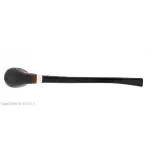Pipa de billar Aldo Velani Churchwarden en brezo arenado negro muy curvo - Pipas de Tabaco