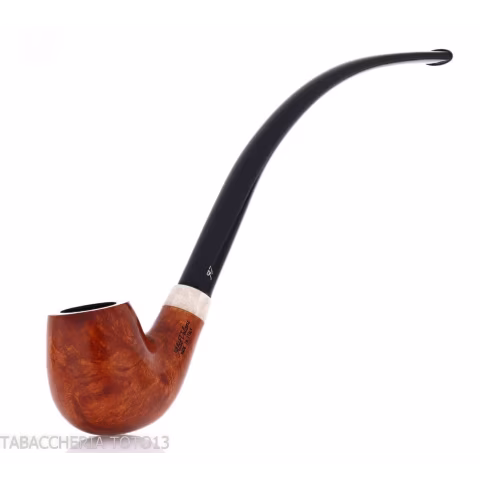 Aldo Velani churchwarden un pipe de racine de bruyère brillant et très bouclé - Pipe Pour le Tabac - Racine naturelle
