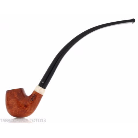 Aldo Velani churchwarden un pipe de racine de bruyère brillant et très bouclé - Pipe Pour le Tabac - Racine naturelle