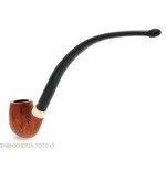 Aldo Velani churchwarden un pipe de racine de bruyère brillant et très bouclé - Pipe Pour le Tabac - Racine naturelle