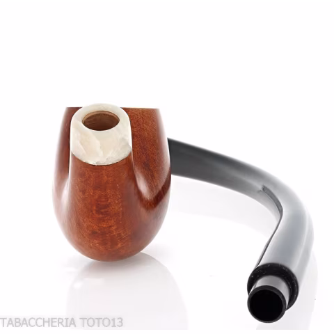 Aldo Velani churchwarden un pipe de racine de bruyère brillant et très bouclé - Pipe Pour le Tabac - Racine naturelle