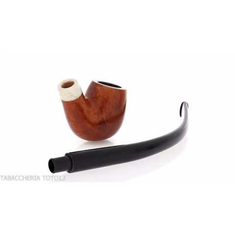 Aldo Velani churchwarden un pipe de racine de bruyère brillant et très bouclé - Pipe Pour le Tabac - Racine naturelle