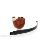 Aldo Velani churchwarden un pipe de racine de bruyère brillant et très bouclé - Pipe Pour le Tabac - Racine naturelle