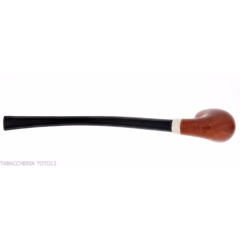 Aldo Velani churchwarden un pipe de racine de bruyère brillant et très bouclé - Pipe Pour le Tabac - Racine naturelle