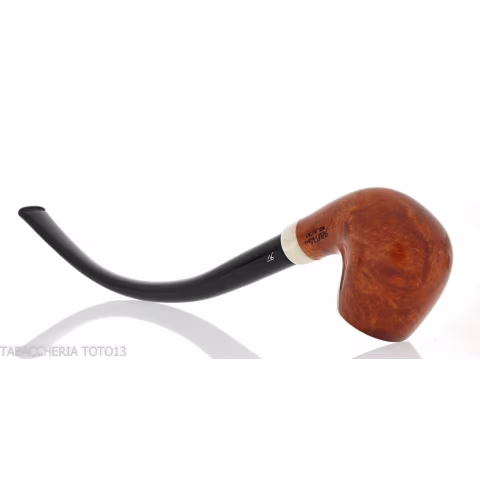 Aldo Velani churchwarden un pipe de racine de bruyère brillant et très bouclé - Pipe Pour le Tabac - Racine naturelle