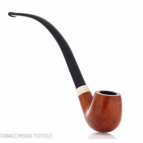 Aldo Velani churchwarden un pipe de racine de bruyère brillant et très bouclé - Pipe Pour le Tabac - Racine naturelle