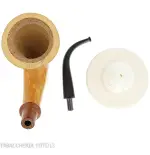 Calabash tradizionale in zucca, dimensione grande e bocchino in ebanite - Pipe