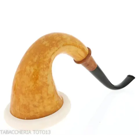 Calabash tradizionale in zucca, dimensione grande e bocchino in ebanite - Pipe