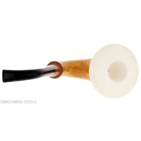 Calabash traditional gourd pipe, large size and ebonite mouthpiece