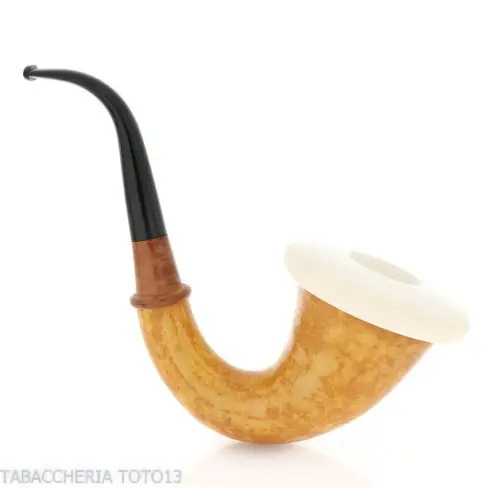 Pipa tradicional de calabaza, tamaño grande y boquilla de ebonita - Pipas de Tabaco