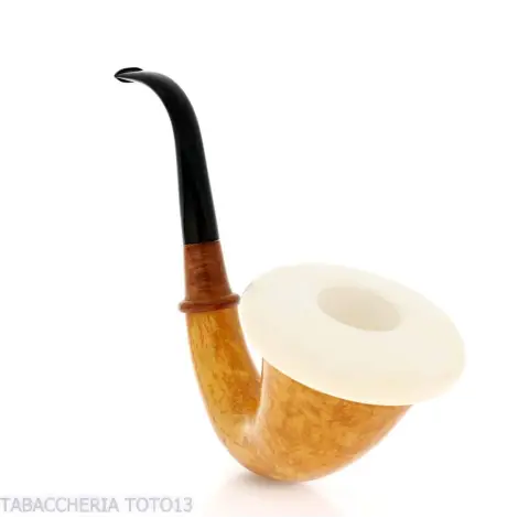 Calabash tradizionale in zucca, dimensione grande e bocchino in ebanite - Pipe