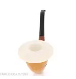 Calabash tradizionale in zucca, dimensione grande e bocchino in ebanite - Pipe