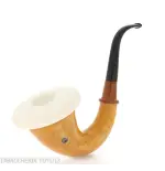 Calabash tradizionale in zucca, dimensione grande e bocchino in ebanite - Pipe