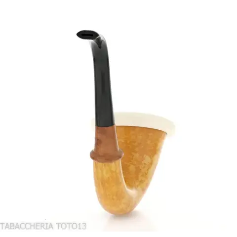 Calabash tradizionale in zucca, dimensione grande e bocchino in ebanite - Pipe