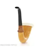 Calabash tradizionale in zucca, dimensione grande e bocchino in ebanite - Pipe