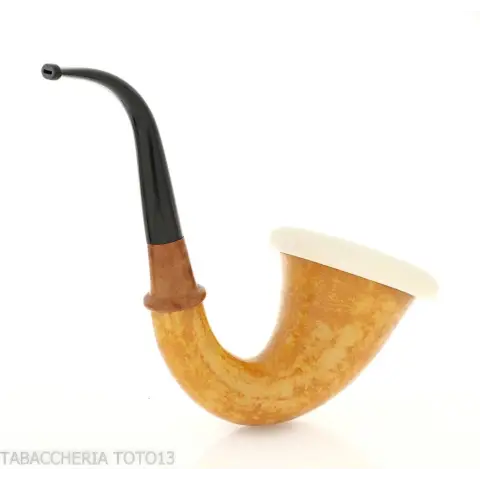 Calabash tradizionale in zucca, dimensione grande e bocchino in ebanite - Pipe
